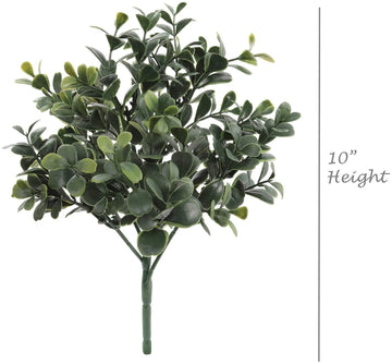Artificial Dark Green Boxwood Pick- 10" Boxwood Pick artificialflowersdotcom